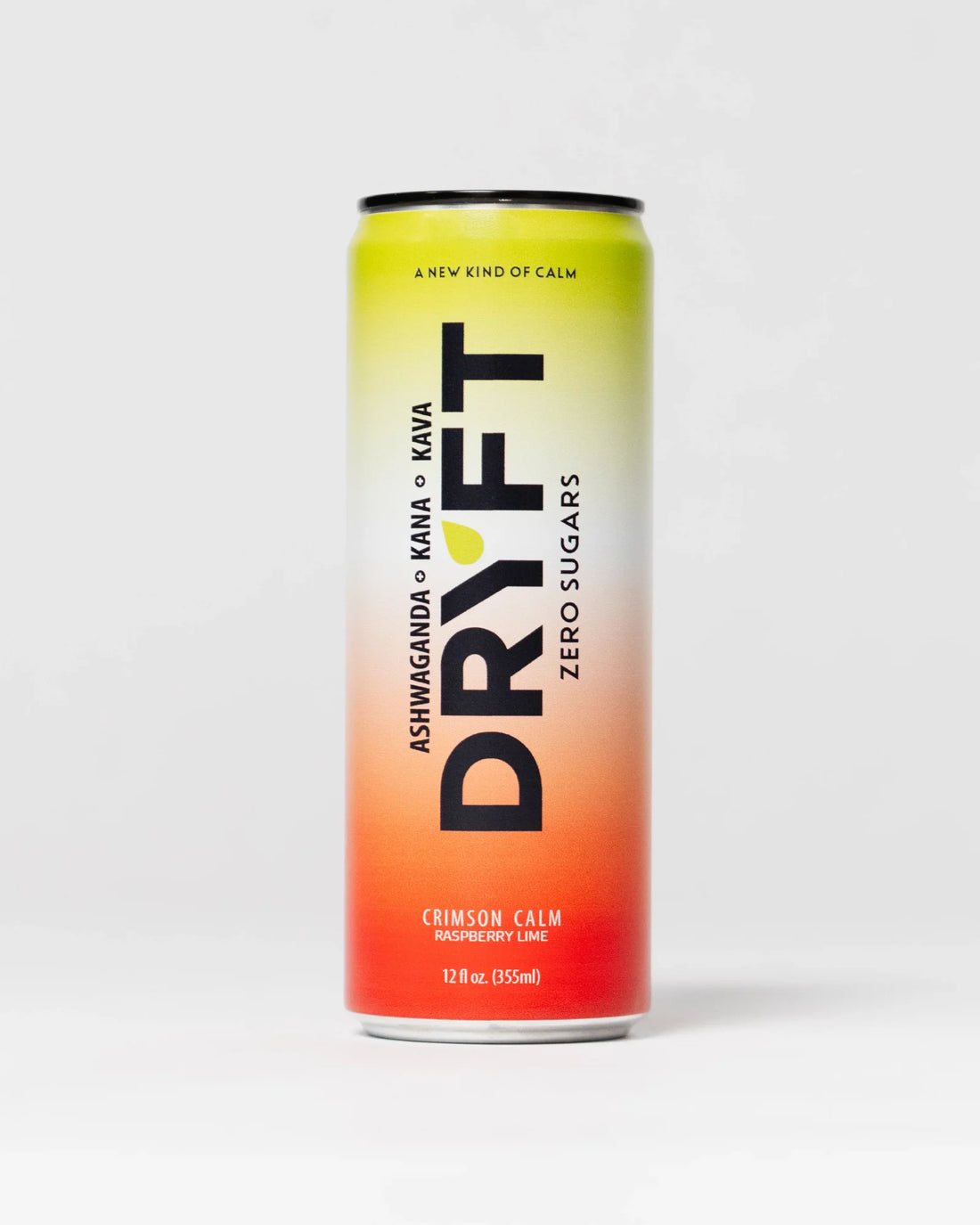 DrYft Crimson Calm can, raspberry and lime relaxation drink